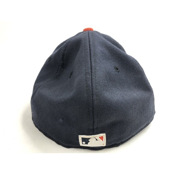 Houston Astros Cooperstown embroidered Cap Hat Size 7 3/8 Inch Blue/Orange - Picture 4 of 8